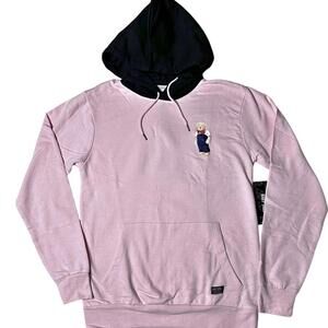 NWT Navy Yard Pink Teddy Bear Pullover Hoodie Men’s M